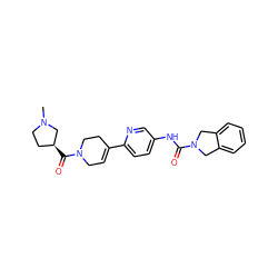 CN1CC[C@H](C(=O)N2CC=C(c3ccc(NC(=O)N4Cc5ccccc5C4)cn3)CC2)C1 ZINC000166686438