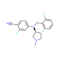 CN1CC[C@H](N(Cc2c(Cl)cccc2Cl)c2ccc(C#N)c(Cl)c2)C1 ZINC000043012895