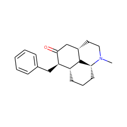 CN1CC[C@H]2CC(=O)[C@H](Cc3ccccc3)[C@H]3CCC[C@@H]1[C@H]23 ZINC001772607077