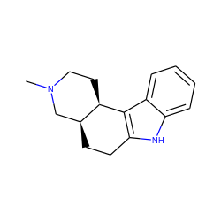 CN1CC[C@H]2c3c([nH]c4ccccc34)CC[C@H]2C1 ZINC000013731920