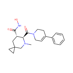 CN1CC2(CC2)C[C@H](C(=O)NO)[C@H]1C(=O)N1CC=C(c2ccccc2)CC1 ZINC000034801909