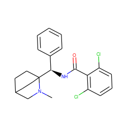 CN1CC2CCC1([C@H](NC(=O)c1c(Cl)cccc1Cl)c1ccccc1)CC2 ZINC000145644429