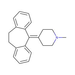 CN1CCC(=C2c3ccccc3CCc3ccccc32)CC1 ZINC000005966229