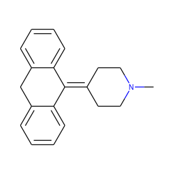 CN1CCC(=C2c3ccccc3Cc3ccccc32)CC1 ZINC000027640223