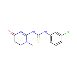 CN1CCC(=O)N=C1NC(=S)Nc1cccc(Cl)c1 ZINC000084603026