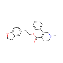 CN1CCC(C(=O)OCCc2ccc3c(c2)CCO3)=C(c2ccccc2)C1 ZINC000095595498