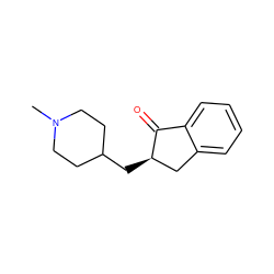 CN1CCC(C[C@@H]2Cc3ccccc3C2=O)CC1 ZINC000013449559