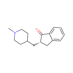 CN1CCC(C[C@H]2Cc3ccccc3C2=O)CC1 ZINC000013449563