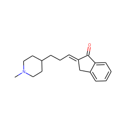 CN1CCC(CC/C=C2\Cc3ccccc3C2=O)CC1 ZINC000013449616