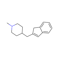 CN1CCC(CC2=Cc3ccccc3C2)CC1 ZINC000013449585