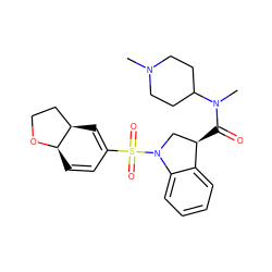 CN1CCC(N(C)C(=O)[C@@H]2CN(S(=O)(=O)C3=C[C@@H]4CCO[C@@H]4C=C3)c3ccccc32)CC1 ZINC000049036943