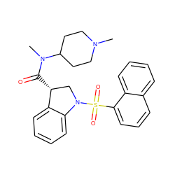 CN1CCC(N(C)C(=O)[C@@H]2CN(S(=O)(=O)c3cccc4ccccc34)c3ccccc32)CC1 ZINC000003816879