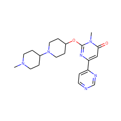 CN1CCC(N2CCC(Oc3nc(-c4ccncn4)cc(=O)n3C)CC2)CC1 ZINC000146521710