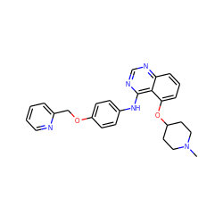 CN1CCC(Oc2cccc3ncnc(Nc4ccc(OCc5ccccn5)cc4)c23)CC1 ZINC000028522526