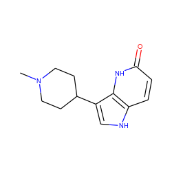 CN1CCC(c2c[nH]c3ccc(=O)[nH]c23)CC1 ZINC000013523624