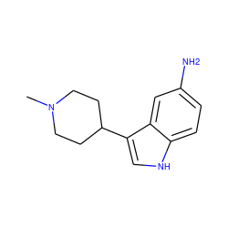 CN1CCC(c2c[nH]c3ccc(N)cc23)CC1 ZINC000036467752