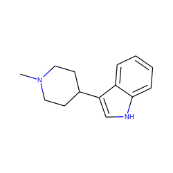 CN1CCC(c2c[nH]c3ccccc23)CC1 ZINC000013731859