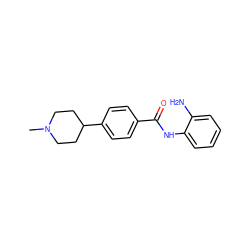 CN1CCC(c2ccc(C(=O)Nc3ccccc3N)cc2)CC1 ZINC000003818916