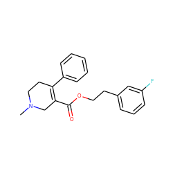 CN1CCC(c2ccccc2)=C(C(=O)OCCc2cccc(F)c2)C1 ZINC000095593015