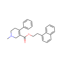 CN1CCC(c2ccccc2)=C(C(=O)OCCc2cccc3ccccc23)C1 ZINC000095593291