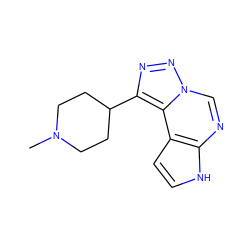 CN1CCC(c2nnn3cnc4[nH]ccc4c23)CC1 ZINC001772578813