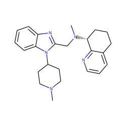 CN1CCC(n2c(CN(C)[C@@H]3CCCc4cccnc43)nc3ccccc32)CC1 ZINC000035950934