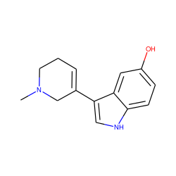 CN1CCC=C(c2c[nH]c3ccc(O)cc23)C1 ZINC000026750054