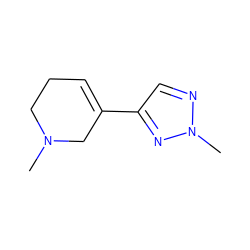 CN1CCC=C(c2cnn(C)n2)C1 ZINC000013739809