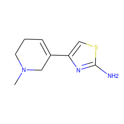 CN1CCC=C(c2csc(N)n2)C1 ZINC000026938943