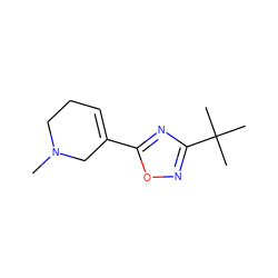 CN1CCC=C(c2nc(C(C)(C)C)no2)C1 ZINC000013820165