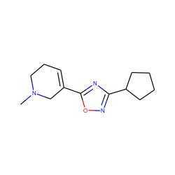 CN1CCC=C(c2nc(C3CCCC3)no2)C1 ZINC000013820169