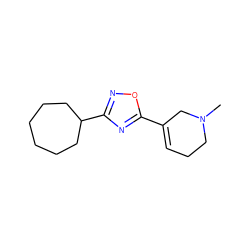 CN1CCC=C(c2nc(C3CCCCCC3)no2)C1 ZINC000013820171