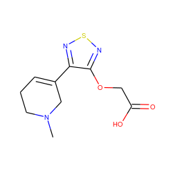 CN1CCC=C(c2nsnc2OCC(=O)O)C1 ZINC000029132725