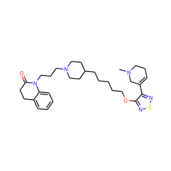 CN1CCC=C(c2nsnc2OCCCCCC2CCN(CCCN3C(=O)CCc4ccccc43)CC2)C1 ZINC000299832009