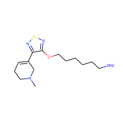 CN1CCC=C(c2nsnc2OCCCCCCN)C1 ZINC000029131752