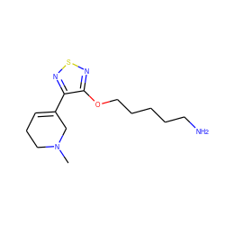 CN1CCC=C(c2nsnc2OCCCCCN)C1 ZINC000029131828