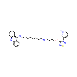 CN1CCC=C(c2nsnc2OCCCCNCCCCCCCCNc2c3c(nc4ccccc24)CCCC3)C1 ZINC000049746460