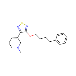 CN1CCC=C(c2nsnc2OCCCCc2ccccc2)C1 ZINC000026731620