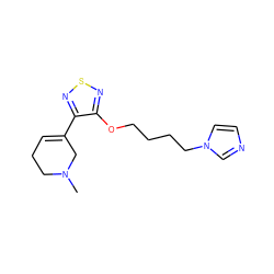 CN1CCC=C(c2nsnc2OCCCCn2ccnc2)C1 ZINC000029132769