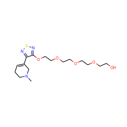 CN1CCC=C(c2nsnc2OCCOCCOCCOCCO)C1 ZINC000013527352