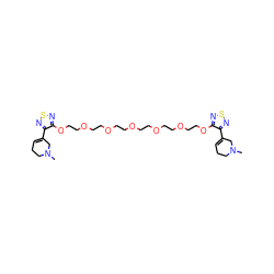 CN1CCC=C(c2nsnc2OCCOCCOCCOCCOCCOCCOc2nsnc2C2=CCCN(C)C2)C1 ZINC000027523041