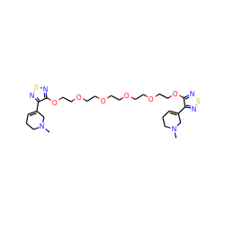 CN1CCC=C(c2nsnc2OCCOCCOCCOCCOCCOc2nsnc2C2=CCCN(C)C2)C1 ZINC000027523780