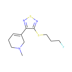 CN1CCC=C(c2nsnc2SCCCF)C1 ZINC000006438037