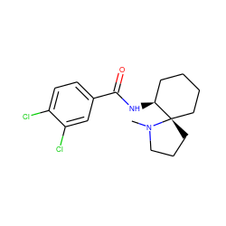 CN1CCC[C@@]12CCCC[C@@H]2NC(=O)c1ccc(Cl)c(Cl)c1 ZINC000028257651