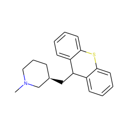 CN1CCC[C@@H](CC2c3ccccc3Sc3ccccc32)C1 ZINC000001713960