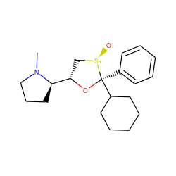 CN1CCC[C@@H]1[C@@H]1C[S@@+]([O-])[C@@](c2ccccc2)(C2CCCCC2)O1 ZINC000040424491