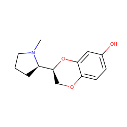 CN1CCC[C@@H]1[C@@H]1COc2ccc(O)cc2O1 ZINC000073196791