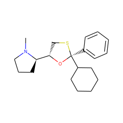 CN1CCC[C@@H]1[C@@H]1CS[C@@](c2ccccc2)(C2CCCCC2)O1 ZINC000035273596
