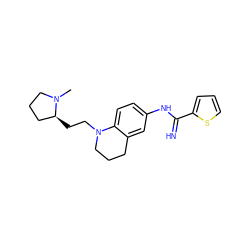 CN1CCC[C@@H]1CCN1CCCc2cc(NC(=N)c3cccs3)ccc21 ZINC000073168505