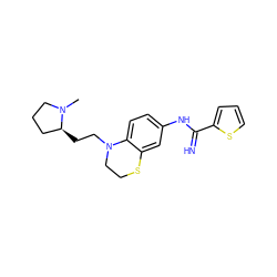 CN1CCC[C@@H]1CCN1CCSc2cc(NC(=N)c3cccs3)ccc21 ZINC000113971969